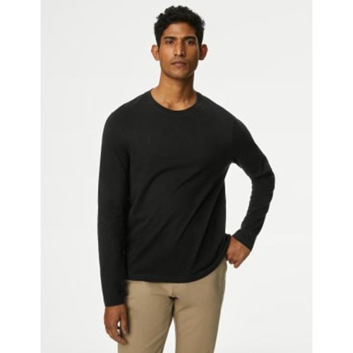 Mens Pure Cotton Long Sleeve T-Shirt - - M&S Collection - Modalova