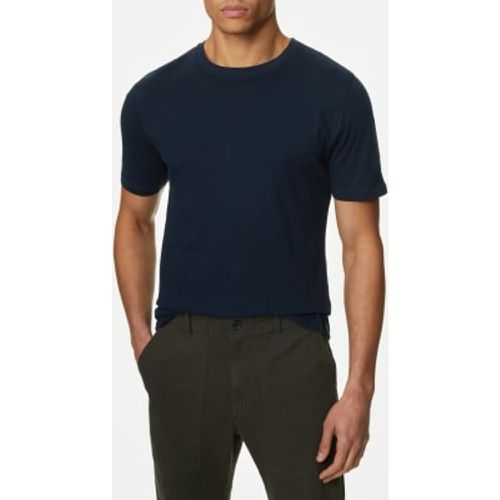 Mens Slim Fit Pure Cotton Crew Neck T-Shirt - - M&S Collection - Modalova