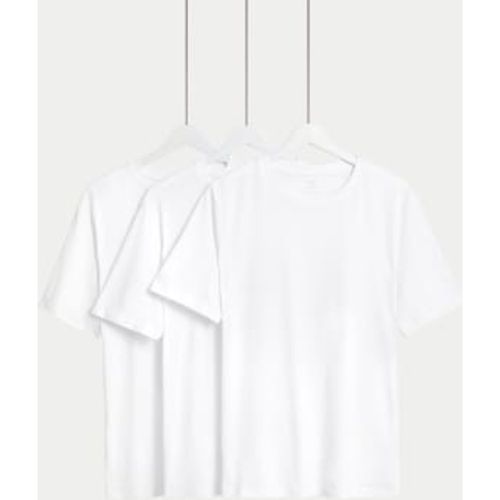 Mens 3pk Pure Cotton Crew Neck T-Shirts - - M&S Collection - Modalova