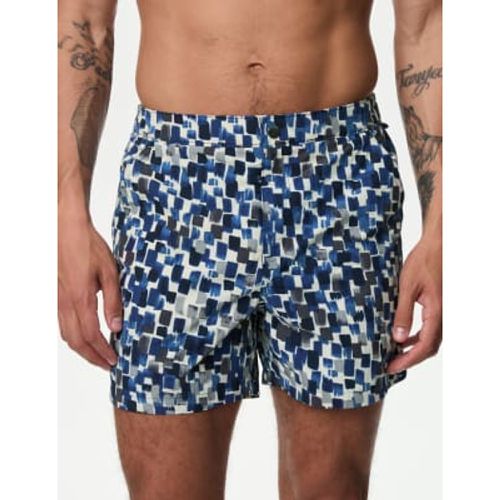 Mens Quick Dry Abstract Print Swim Shorts - - Autograph - Modalova