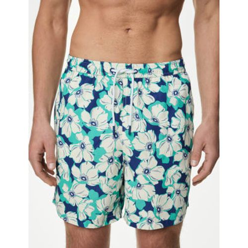 Mens Quick Dry Floral Swim Shorts - - M&S Collection - Modalova