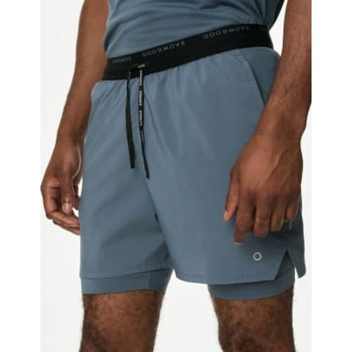 Mens Layered Sport Shorts - - Goodmove - Modalova