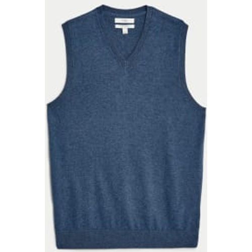 Mens Pure Cotton Sleeveless Jumper - - M&S Collection - Modalova