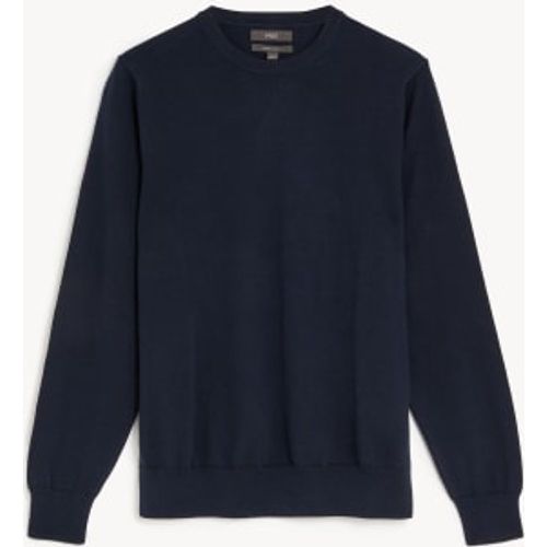 Mens Pure Cotton Crew Neck Jumper - - M&S Collection - Modalova