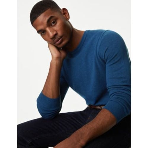 Mens Pure Cotton Crew Neck Jumper - - M&S Collection - Modalova