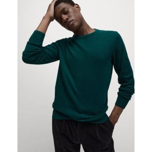 Mens Pure Cotton Crew Neck Jumper - - M&S Collection - Modalova