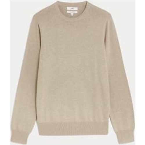 Mens Pure Cotton Crew Neck Jumper - - M&S Collection - Modalova