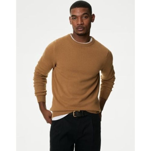 Mens Pure Extra Fine Lamsbwool Crew Neck Jumper - - M&S Collection - Modalova