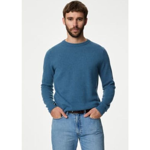 Mens Pure Extra Fine Lamsbwool Crew Neck Jumper - - M&S Collection - Modalova