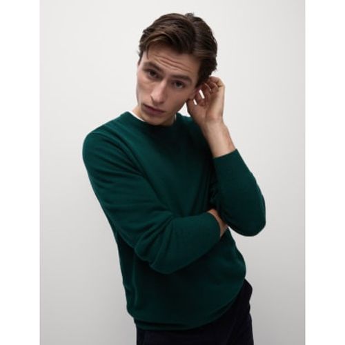 Mens Pure Extra Fine Lamsbwool Crew Neck Jumper - - M&S Collection - Modalova