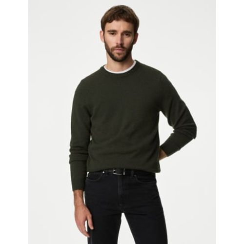 Mens Pure Extra Fine Lamsbwool Crew Neck Jumper - - M&S Collection - Modalova