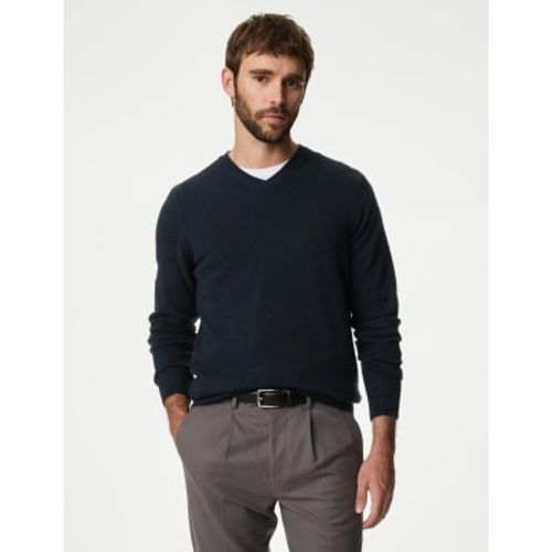 Mens Pure Extra Fine Lamsbwool V-Neck Jumper - - M&S Collection - Modalova