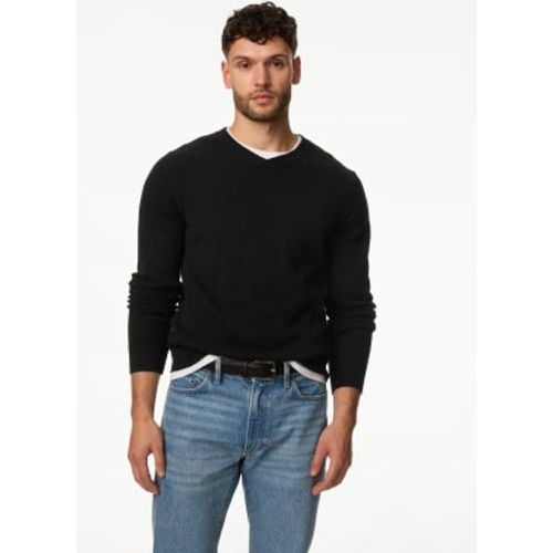 Mens Pure Extra Fine Lamsbwool V-Neck Jumper - - M&S Collection - Modalova