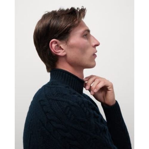 Mens Lambswool Blend Cable High Neck Jumper - - M&S Collection - Modalova