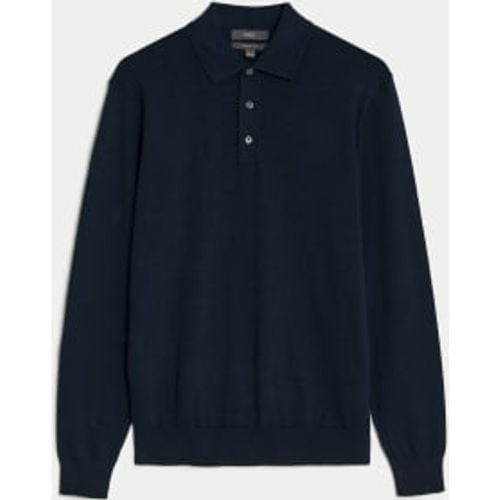 Mens Cotton Rich Knitted Polo Shirt - - M&S Collection - Modalova