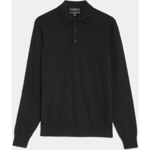 Mens Cotton Rich Knitted Polo Shirt - - M&S Collection - Modalova