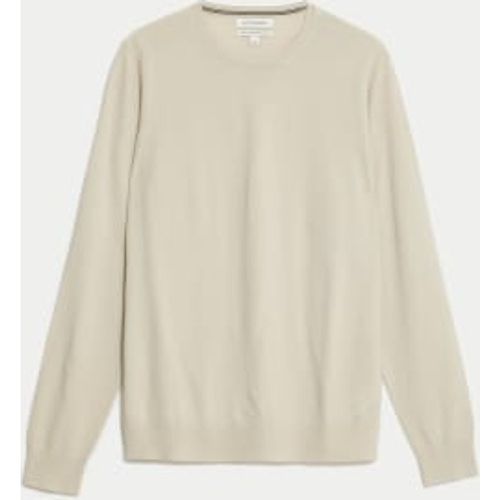 Mens Pure Extra Fine Merino Wool Crew Neck Jumper - - Autograph - Modalova