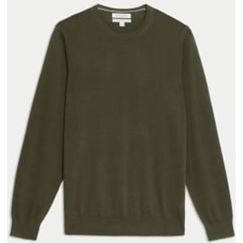 Mens Pure Extra Fine Merino Wool Crew Neck Jumper - - Autograph - Modalova