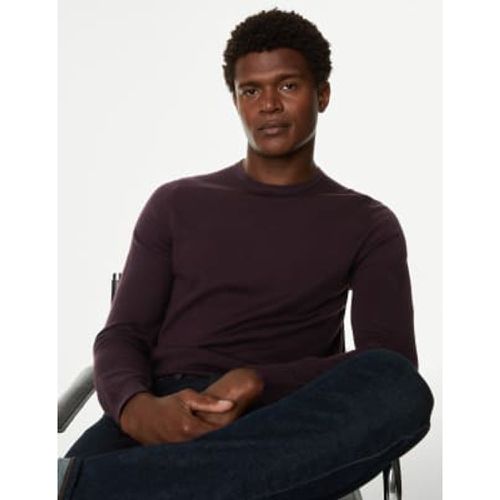 Mens Pure Extra Fine Merino Wool Crew Neck Jumper - - Autograph - Modalova