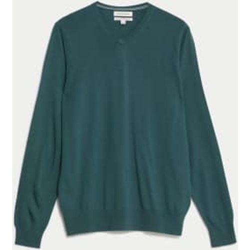 Mens Pure Extra Fine Merino Wool V-Neck Jumper - - Autograph - Modalova