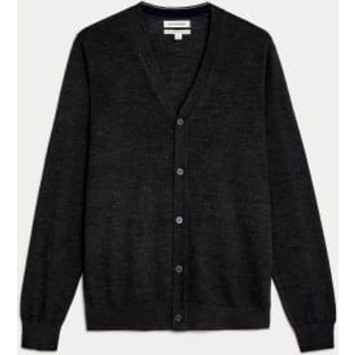 Mens Pure Extra Fine Merino Wool V-Neck Cardigan - - Autograph - Modalova