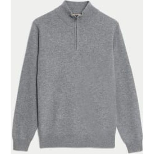 Mens Pure Cashmere Half Zip Jumper - - Autograph - Modalova