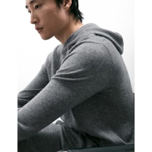 Mens Pure Cashmere Knitted Hoodie - - Autograph - Modalova