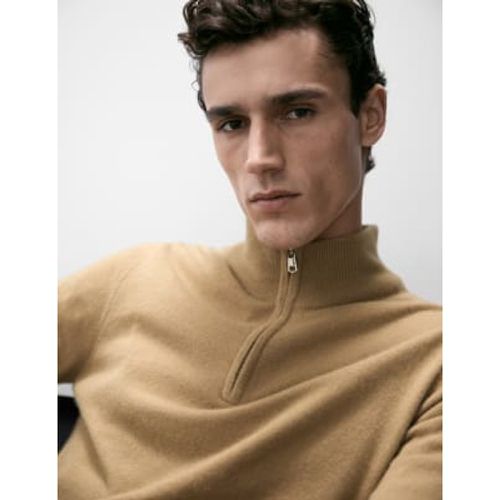 Mens Pure Cashmere Half Zip Jumper - - Autograph - Modalova