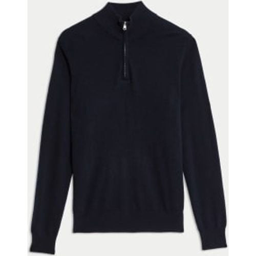 Mens Pure Cashmere High Neck Zip Up Jumper - - Autograph - Modalova