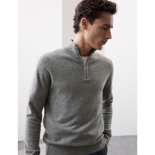 Mens Pure Cashmere Half Zip Jumper - - Autograph - Modalova