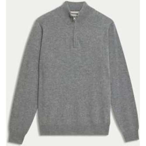 Mens Pure Cashmere High Neck Zip Up Jumper - - Autograph - Modalova