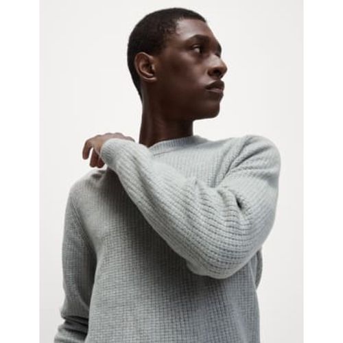 Mens Supersoft Crew Neck Jumper with Wool - - M&S Collection - Modalova