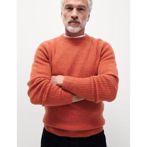 Mens Supersoft Crew Neck Jumper with Wool - - M&S Collection - Modalova