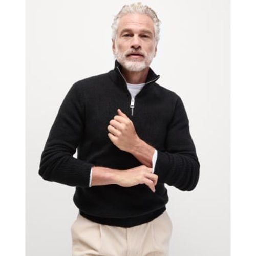 Mens Supersoft Half Zip Jumper with Wool - - M&S Collection - Modalova