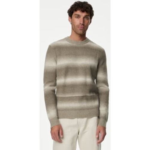 Mens Supersoft Striped Jumper with Wool - - M&S Collection - Modalova