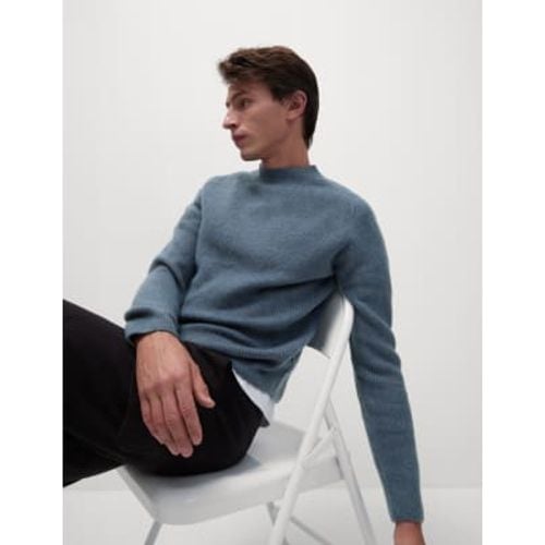 Mens Supersoft High Neck Jumper with Wool - - M&S Collection - Modalova