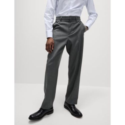 Mens Loose Fit Stretch Trousers - - M&S Collection - Modalova