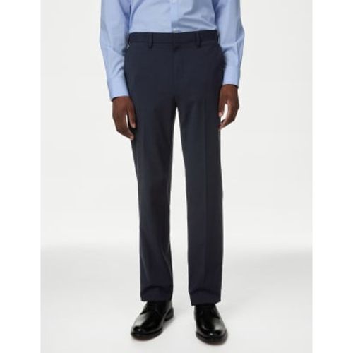 Mens Regular Fit Wool Blend Trousers - - M&S Collection - Modalova