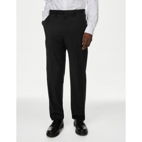 Mens Regular Fit Wool Blend Trousers - - M&S Collection - Modalova