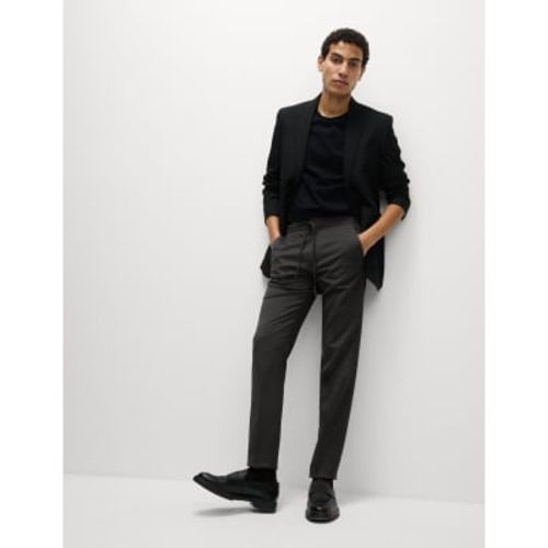 Mens Tapered Fit Elasticated Trousers - - M&S Collection - Modalova