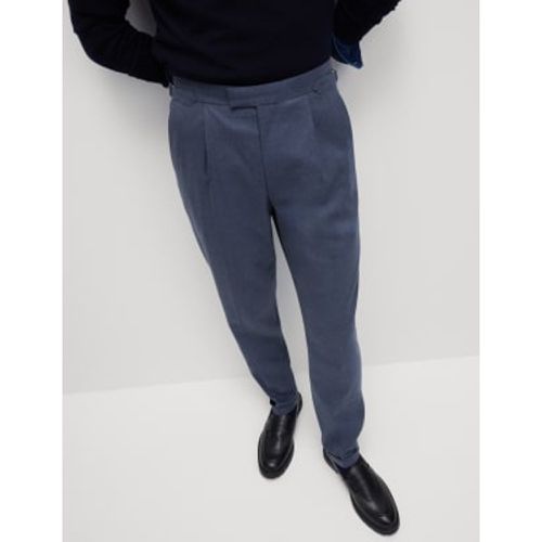 Mens Tailored Fit Warm Handle Twill Trousers - - M&S Collection - Modalova