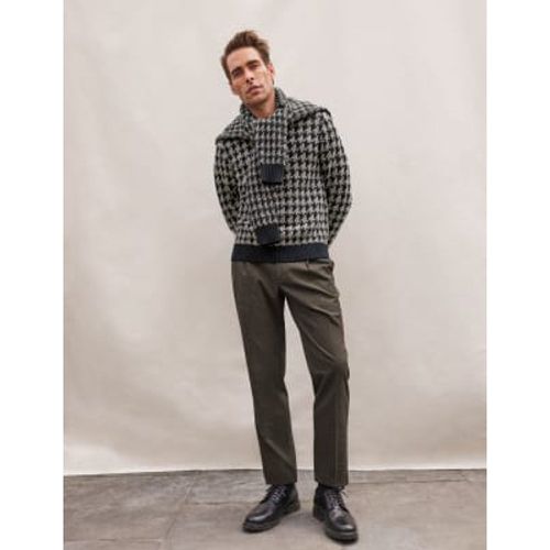 Mens Tailored Fit Warm Handle Puppytooth Trousers - - M&S Collection - Modalova