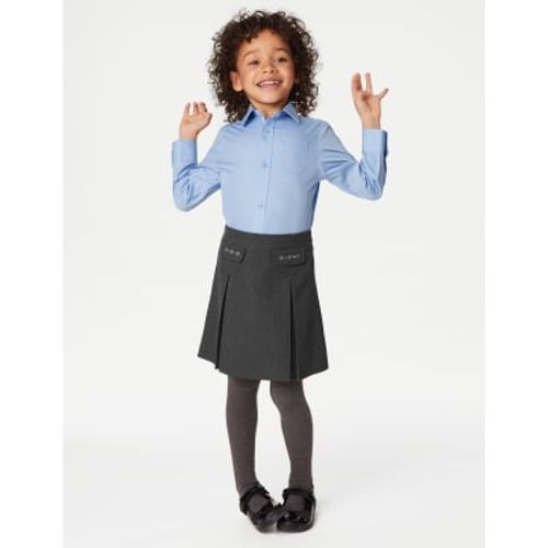 Girls Girls' Embroidered School Skirt (2-18 Yrs) - - M&S Collection - Modalova