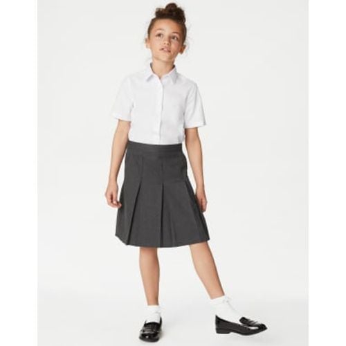 Girls Girls' Permanent Pleats School Skirt (2-16 Yrs) - - M&S Collection - Modalova