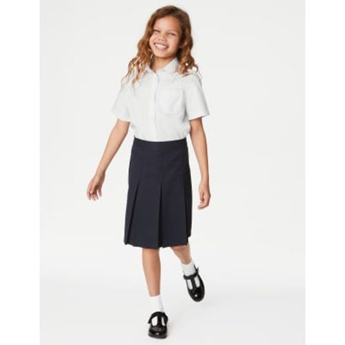 Girls Girls' Slim Fit Permanent Pleats School Skirt (2-18 Yrs) - - M&S Collection - Modalova