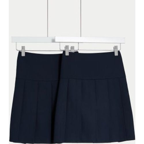 Girls 2pk Girls' Pleated School Skirts (2-18 Yrs) - - M&S Collection - Modalova