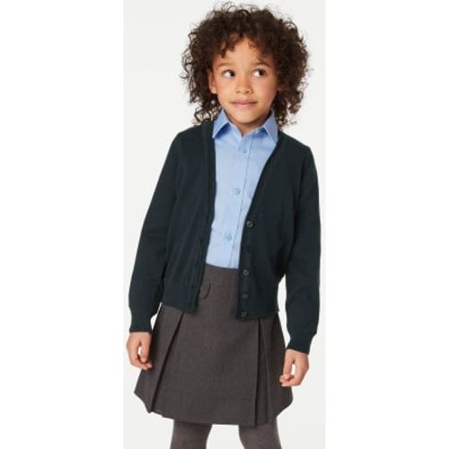 Girls 2pk Girls' Pure Cotton School Cardigan (3-18 Yrs) - - M&S Collection - Modalova