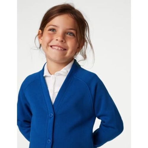 Girls Girls' Jersey School Cardigan (2-18 Yrs) - - M&S Collection - Modalova