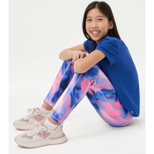 Girls Printed Sports Leggings (6-16 Yrs) - - Goodmove - Modalova