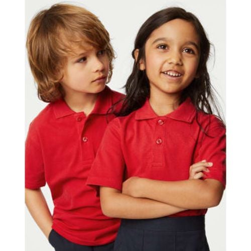 Unisex,Boys,Girls 3pk Unisex Stain Resist School Polo Shirts (2-18 Yrs) - - M&S Collection - Modalova